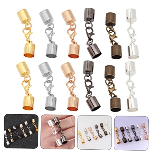 OSALADI 4 Sätze Diy Schlüsselring Verschlüsse Metall Karabiner Für Armbänder Schmuckzubehör Außendurchmesser Antikgrün 60 Stück * 4 von OSALADI