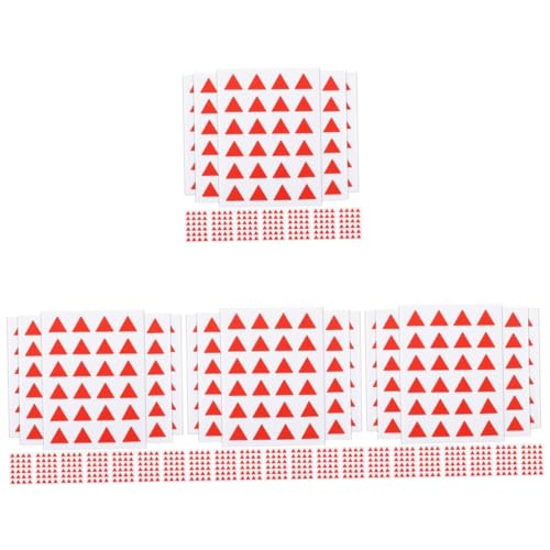 OSALADI 4 Sätze Dreieckaufkleber Scrapbooking Selbstklebender Klassifikationsaufkleber Büroaufkleber, Leeres Etikett Etiketten Aufkleber Aufkleberpapier Rot 576 Stück * 4 OSALADI 4 Sätze Dreieckaufkleber Scrapbooking Selbstklebender Klassifikationsaufkleber Büroaufkleber, Leeres Etikett Etiketten Aufkleber Aufkleberpapier Rot 576 Stück * 4 von OSALADI