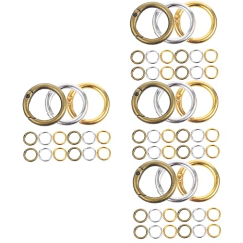 OSALADI 4 Sätze Federschnalle Schlüsselkette Frühling Runden Ö Schmuck Verbindung Schnappschnalle Aus Metall Runde Snap -schlüsselringe Runde Federringe Federhaken Legierung 15 Stücke * 4 OSALADI 4 Sätze Federschnalle Schlüsselkette Frühling Runden Ö Schmuck Verbindung Schnappschnalle Aus Metall Runde Snap -schlüsselringe Runde Federringe Federhaken Legierung 15 Stücke * 4 von OSALADI