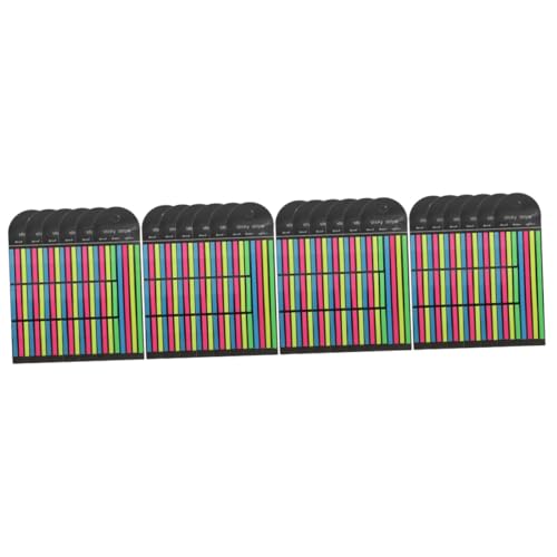 OSALADI 4 Sätze Fluoreszierende Haftnotizen Buchregisterkarten Klebestreifen Textmarker Highlight-streifen Registerkarten Für Seitenmarkierungen Registerkarte Buch Das Haustier 6 Stück * 4 von OSALADI