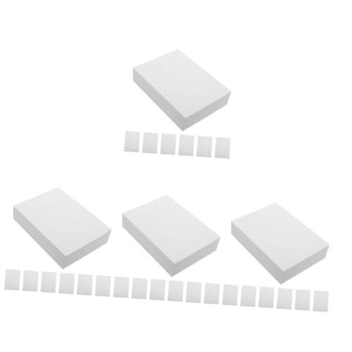 OSALADI 4 Sätze Fotopapier Druckerpapier Leer Fotodruckpapier Fotografisch Papier in Fotoqualität Hochzeit Schmucklos Hochglanzpapier Druckpapiere Broschürenpapier Weiß 100 Blätter * 4 von OSALADI