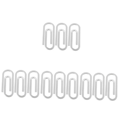 OSALADI 4 Sätze Geldbörse Clips Büroklammern Groß Papierklammern Datei Das Büro Geldscheinklammer Aus Metall Papierclip Büropapierhalter Halteklammern Rostfreier Stahl Silber 3 Stücke * 4 von OSALADI
