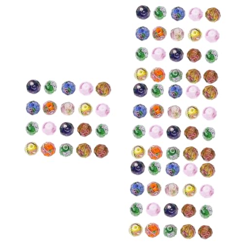 OSALADI 4 Sätze Glasperlen Für Diy Schmuck Bunte Spacer Beads Für Armbänder Ohrringe Für Bastelprojekte Und Kreative Ideen 20 Stück * 4 von OSALADI