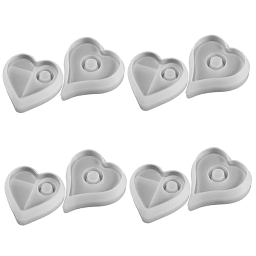 OSALADI 4 Sätze Herz Silikon Gießform Teiliges Diy Kerzenhalter Mold Für Kreative Projekte Flexibel Und Langlebig Für Personalisierte Handarbeiten Mit Dekorationen 2 Stücke * 4 OSALADI 4 Sätze Herz Silikon Gießform Teiliges Diy Kerzenhalter Mold Für Kreative Projekte Flexibel Und Langlebig Für Personalisierte Handarbeiten Mit Dekorationen 2 Stücke * 4 von OSALADI