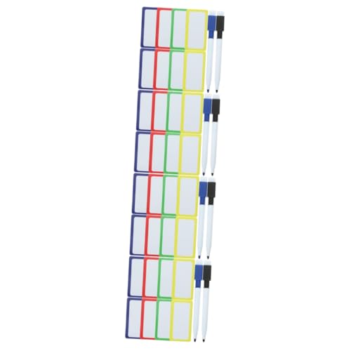 OSALADI 4 Sätze Magnetische Whiteboard-aufkleber Blanko-namensmagnete Magnetisches Whiteboard Whiteboards Whiteboard-radierer Trocken Abwischbar Etikett Film Schreiben Bunt Zufällige Farbe von OSALADI
