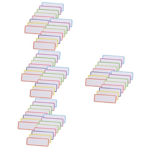 OSALADI 4 Sätze Magnetisches Etikett Streifen Etikett Für Trockenerlöser Kühlschrankmagnet Arbeiten Etiketten Namensschilder Mit Magnetischer Rückseite Magnetetikett Aufkleber 54 Stück * 4 von OSALADI