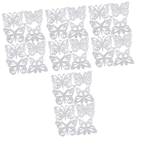 OSALADI 4 Sätze Metalldämmerung Sterben Handwerk Schneiden Sterben Party Papier Stanzformen Scrapbooking Schmetterlingsmetall Stirbt Schablonenform Aus Metall Kohlenstoffstahl 8 Stück * 4 von OSALADI