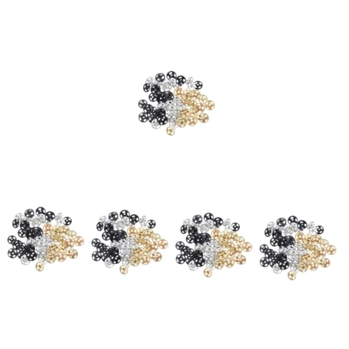 OSALADI 4 Sätze Mini Druckknöpfe Runde Farbige Knöpfe Knöpfe Für Mini Puppen Kleine Knöpfe DIY Bastelknöpfe Kleidung Bunt Nähen Kleidungsstück Mini Knöpfe Metall 30 Stück * 4 von OSALADI