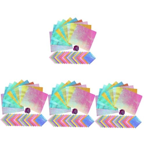 OSALADI 4 Sätze Origami Papier Quadratische Faltpapiere Glitzernde Papiere Für Diy Projekte Farben Für Bastelarbeiten 150 Stück * 4 von OSALADI