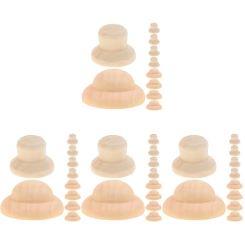 OSALADI 4 Sätze Puppenhut Aus Holzpflock Puppenhüte Für Handwerk Miniatur-puppenhüte Leere Hölzerne Puppenmütze Diy Puppenhut Aus Holz Diy Graffiti-puppenhut Beige 40 Stück * 4 OSALADI 4 Sätze Puppenhut Aus Holzpflock Puppenhüte Für Handwerk Miniatur-puppenhüte Leere Hölzerne Puppenmütze Diy Puppenhut Aus Holz Diy Graffiti-puppenhut Beige 40 Stück * 4 von OSALADI