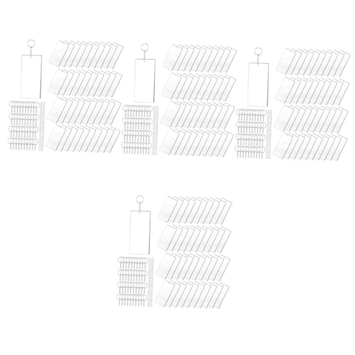OSALADI 4 Sätze Rechteckige Acryl Schlüsselanhänger Rohlinge Transparente Diy Schlüsselketten für Personalisierte Designs und Bastelprojekte mit Zubehör für Kreative Gestaltungen OSALADI 4 Sätze Rechteckige Acryl Schlüsselanhänger Rohlinge Transparente Diy Schlüsselketten für Personalisierte Designs und Bastelprojekte mit Zubehör für Kreative Gestaltungen von OSALADI