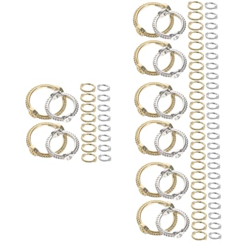 OSALADI 4 Sätze Runde Metallperlen Rahmen Für Diy Schmuckherstellung Doppelloch Design Für Armbänder Und Bastelprojekte 40 Stück * 4 OSALADI 4 Sätze Runde Metallperlen Rahmen Für Diy Schmuckherstellung Doppelloch Design Für Armbänder Und Bastelprojekte 40 Stück * 4 von OSALADI