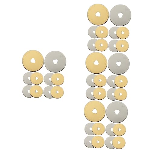 OSALADI 4 Sätze Runde Quiltklingen Ersatz Für Stoff Handwerk Kompatibles Maschinenschneiden Hand Rollschneider Nähen Quiltzubehör Material Rollklingen Rotierende Runde 10 Stück * 4 OSALADI 4 Sätze Runde Quiltklingen Ersatz Für Stoff Handwerk Kompatibles Maschinenschneiden Hand Rollschneider Nähen Quiltzubehör Material Rollklingen Rotierende Runde 10 Stück * 4 von OSALADI