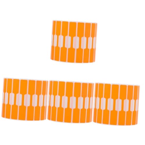 OSALADI 4 Sätze Schmucketiketten Schild Farbig Etikettenaufkleber Handgemacht Mit Markierung Aufkleber Für Die Verpackung Klebeetikett Aufkleber Preisaufkleber Papier Orange 2000 Stück * 4 OSALADI 4 Sätze Schmucketiketten Schild Farbig Etikettenaufkleber Handgemacht Mit Markierung Aufkleber Für Die Verpackung Klebeetikett Aufkleber Preisaufkleber Papier Orange 2000 Stück * 4 von OSALADI
