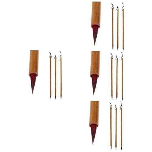 OSALADI 4 Sätze Schreibpinsel Für Kleinbuchstaben Bürsten Malen Zeichnung Kalligraphie Schreibwaren Pinsel Mit Chinesischer Tinte Beschriftungspinsel Bambusmast 3 Stück * 4 OSALADI 4 Sätze Schreibpinsel Für Kleinbuchstaben Bürsten Malen Zeichnung Kalligraphie Schreibwaren Pinsel Mit Chinesischer Tinte Beschriftungspinsel Bambusmast 3 Stück * 4 von OSALADI