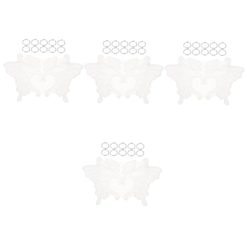 OSALADI 4 Sätze Silikonformen für Ohrclips Epoxidharz Schmuckmold für Selbstgemachte Ohrringe Flexible Schmetterlingsflügel Ohrhänger für Diy Schmuckherstellung OSALADI 4 Sätze Silikonformen für Ohrclips Epoxidharz Schmuckmold für Selbstgemachte Ohrringe Flexible Schmetterlingsflügel Ohrhänger für Diy Schmuckherstellung von OSALADI
