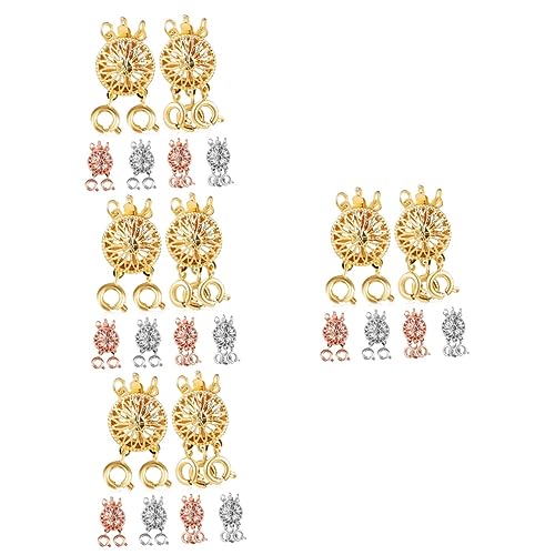 OSALADI 4 Sätze Spacer Verschlüsse Dreistrangige Mehrstrang Verbindungsstücke Für Armbänder Und Schmuckdesign Und Roségold 6 Stück * 4 OSALADI 4 Sätze Spacer Verschlüsse Dreistrangige Mehrstrang Verbindungsstücke Für Armbänder Und Schmuckdesign Und Roségold 6 Stück * 4 von OSALADI