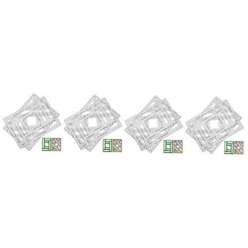 OSALADI 4 Sätze Stanzformen Schablone Stanzteile Für Die Kartenherstellung Handwerk Cutter Sterben Schild Groß Gestanzte Formen Album Gestanzt Scrapbooking Decor Metall Silber 2 Stück * 4 OSALADI 4 Sätze Stanzformen Schablone Stanzteile Für Die Kartenherstellung Handwerk Cutter Sterben Schild Groß Gestanzte Formen Album Gestanzt Scrapbooking Decor Metall Silber 2 Stück * 4 von OSALADI