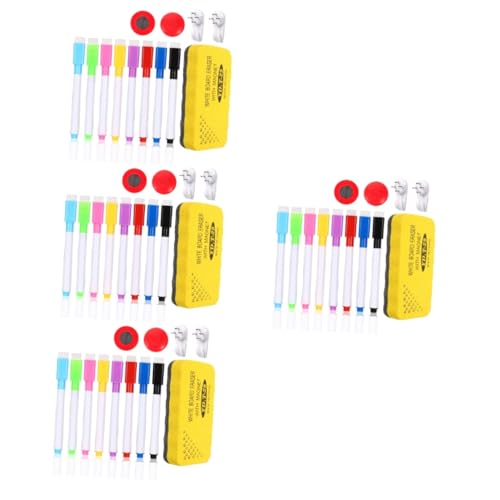 OSALADI 4 Sätze Stifte Magneten Haken Radiergummi Praktische Whiteboard Teile für Schule und Büro Installieren und Langlebig von OSALADI