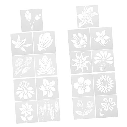 OSALADI 4 Sätze Teiliges Diy Blumen Malvorlagen Set Wiederverwendbare Schablonen für Kreative Bastelprojekte und Wandgestaltung OSALADI 4 Sätze Teiliges Diy Blumen Malvorlagen Set Wiederverwendbare Schablonen für Kreative Bastelprojekte und Wandgestaltung von OSALADI