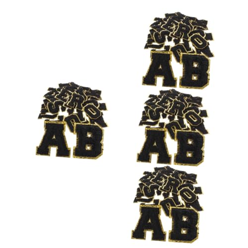 OSALADI 4 Sätze Teiliges Set Buchstaben Förmige Stickerei Patches Für Kleidung Multifunktionale Flicken Zum Aufnähen Oder Aufbügeln Für Diy Dekoration Und Reparaturen 26 Stücke * 4 von OSALADI