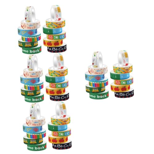 OSALADI 4 Sätze Transparentes Rollband Für Dekoration Anime -band Scrapbooking-zubehör Aufkleber Scrapbook- Planer Tape Scrapbook-klebebänder Selber Machen Bastelband 12 Rollen * 4 von OSALADI
