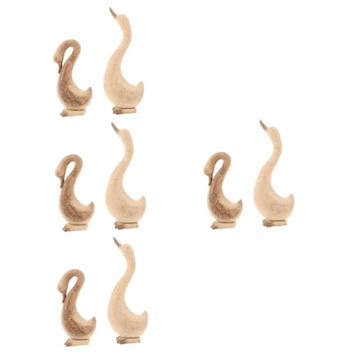 OSALADI 4 Sätze Unvollendete Holz Gans Figuren Dekoration Diy Gans Statue Handwerk Zubehör Für Tischdekoration Und Bastelprojekte 2 Stück * 4 OSALADI 4 Sätze Unvollendete Holz Gans Figuren Dekoration Diy Gans Statue Handwerk Zubehör Für Tischdekoration Und Bastelprojekte 2 Stück * 4 von OSALADI