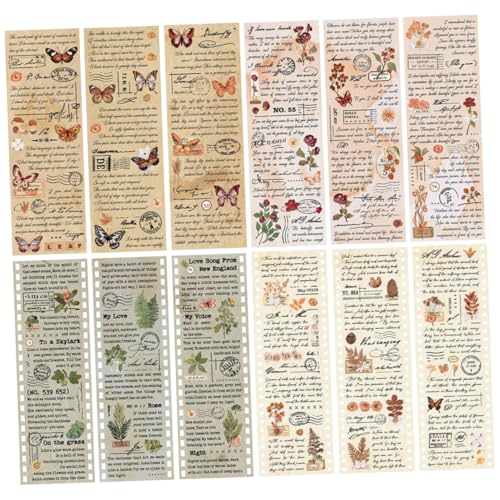OSALADI 4 Sätze Vintage Washi Tape Dekorative Klebebänder mit Pflanzenmotiven für Scrapbooking und Diy Bastelarbeiten Einfach Anzuwenden und Rückstandsfrei Ablösbar OSALADI 4 Sätze Vintage Washi Tape Dekorative Klebebänder mit Pflanzenmotiven für Scrapbooking und Diy Bastelarbeiten Einfach Anzuwenden und Rückstandsfrei Ablösbar von OSALADI