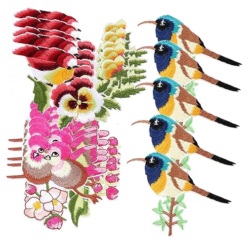 OSALADI 4 Sätze Vögel Stickerei Patches Für Diy Kleidung Bügel Patches Bunte Stoffapplikationen Zur Dekoration Von Shirts Und Accessoires 15 Stücke * 4 OSALADI 4 Sätze Vögel Stickerei Patches Für Diy Kleidung Bügel Patches Bunte Stoffapplikationen Zur Dekoration Von Shirts Und Accessoires 15 Stücke * 4 von OSALADI