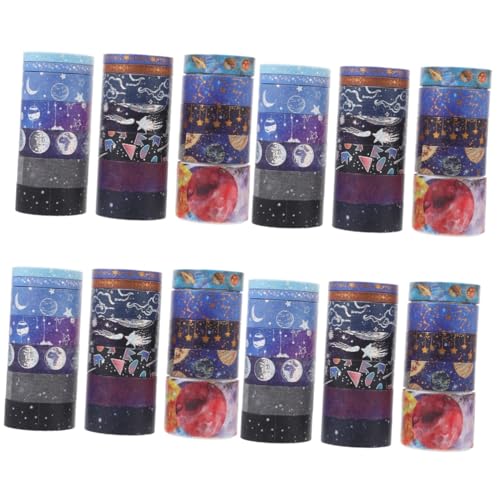 OSALADI 4 Sätze Washi Tape Selbstklebendes Dekoratives Klebeband Ästhetischem Design Für Diy Scrapbooking Journal Und Handwerk Für Projekte Und 19 Rollen * 4 OSALADI 4 Sätze Washi Tape Selbstklebendes Dekoratives Klebeband Ästhetischem Design Für Diy Scrapbooking Journal Und Handwerk Für Projekte Und 19 Rollen * 4 von OSALADI