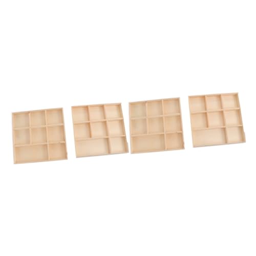 OSALADI 4 Stck Holz Aufbewahrungsboxen mit Fächern DIY Dekorative Geschenkboxen für Weihnachten Schmuck und Desktop Organizer und Vielseitig für Kleine und Accessoires OSALADI 4 Stck Holz Aufbewahrungsboxen mit Fächern DIY Dekorative Geschenkboxen für Weihnachten Schmuck und Desktop Organizer und Vielseitig für Kleine und Accessoires von OSALADI