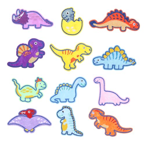 OSALADI 4 Stück 2 Cartoon Dinosaurier -Stoffaufkleber Kleidungsflicken Stickerei-Patch-Material Dinosaurierstoff nähen Kleidung Accessoire Patch Cartoon-Patches Polyester OSALADI 4 Stück 2 Cartoon Dinosaurier -Stoffaufkleber Kleidungsflicken Stickerei-Patch-Material Dinosaurierstoff nähen Kleidung Accessoire Patch Cartoon-Patches Polyester von OSALADI