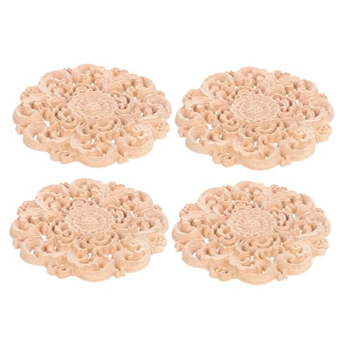 OSALADI 4 Stück Abziehbilder für Holzschnitzereien Holzverzierungen für das Handwerk Holz Onlays Applikationen Eckapplikation aus Holz Holzapplikation für Schränke Blumenholz onlay Beige OSALADI 4 Stück Abziehbilder für Holzschnitzereien Holzverzierungen für das Handwerk Holz Onlays Applikationen Eckapplikation aus Holz Holzapplikation für Schränke Blumenholz onlay Beige von OSALADI