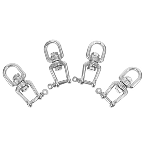 OSALADI 4 Stück Edelstahl Drehwirbel Ringe Teiliges Langlebige Verschleißfeste Schaukelaufhängung für Hängematten Schaukelstühle und Veranda Praktischer Vielseitiger Metallring mit OSALADI 4 Stück Edelstahl Drehwirbel Ringe Teiliges Langlebige Verschleißfeste Schaukelaufhängung für Hängematten Schaukelstühle und Veranda Praktischer Vielseitiger Metallring mit von OSALADI