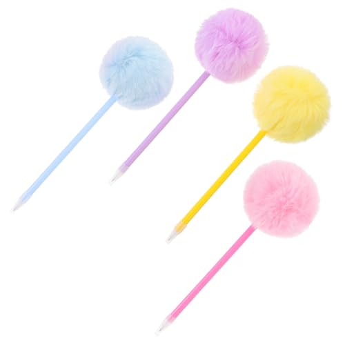 OSALADI 4 Stück Flauschige Pom Pom Kugelschreiber Adorable Schreibstifte mit Ergonomischem Design für Schule und Büro Geschenkidee Pastellfarben OSALADI 4 Stück Flauschige Pom Pom Kugelschreiber Adorable Schreibstifte mit Ergonomischem Design für Schule und Büro Geschenkidee Pastellfarben von OSALADI