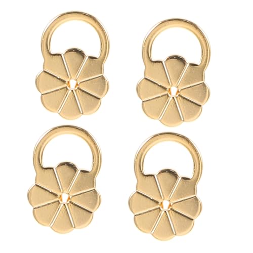 OSALADI 4 Stück Goldene Ohrstecker Verschlüsse Blütenform Hypoallergen Sichere Ohrring Stopper für Schwere Ohrringe Ohrheber Zubehör gegen Hängende Ohrläppchen OSALADI 4 Stück Goldene Ohrstecker Verschlüsse Blütenform Hypoallergen Sichere Ohrring Stopper für Schwere Ohrringe Ohrheber Zubehör gegen Hängende Ohrläppchen von OSALADI