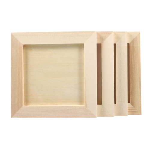 OSALADI 4 Stück Kunstrahmen Holz Diy Tonrahmen für Kindergarten Leichter und Tragbarer Bilderrahmen für Bastelprojekte und Kunstwerke OSALADI 4 Stück Kunstrahmen Holz Diy Tonrahmen für Kindergarten Leichter und Tragbarer Bilderrahmen für Bastelprojekte und Kunstwerke von OSALADI