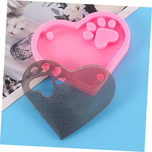 OSALADI 4 Stück Lebensmittelechte Silikonform Teilig Herz und Pfote Schlüsselanhänger Form für DIY Epoxidharz Gießen Flexibel Langlebig nicht Haftend für Schmuck Anhänger und OSALADI 4 Stück Lebensmittelechte Silikonform Teilig Herz und Pfote Schlüsselanhänger Form für DIY Epoxidharz Gießen Flexibel Langlebig nicht Haftend für Schmuck Anhänger und von OSALADI