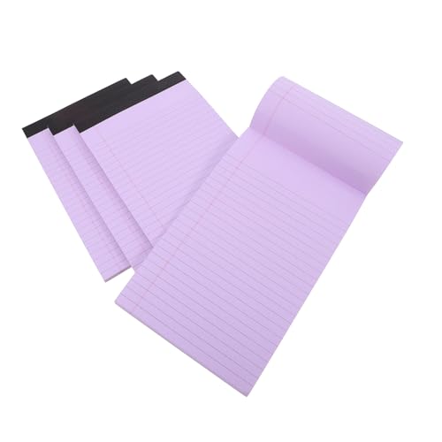 OSALADI 4 Stück Liniertes Legal Pad Notizbuch Teiliges Abreißbares Notizblock für Büro und Schule Vielseitiges Pocket Memo Pad für To Do Listen und Tägliche Notizen von OSALADI