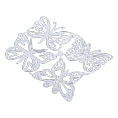 OSALADI 4 Stück Metalldämmerung sterben Handwerk Herstellung Schnitte Scrapbooking Stanzformen Schmetterlinge Schneiden Stanzteile aus Metall Kohlenstoffstahl Silber OSALADI 4 Stück Metalldämmerung sterben Handwerk Herstellung Schnitte Scrapbooking Stanzformen Schmetterlinge Schneiden Stanzteile aus Metall Kohlenstoffstahl Silber von OSALADI