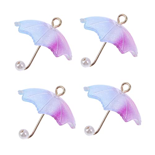 OSALADI 4 Stück Mini Regenbogen Regenschirm Anhänger für Ohrringe und Diy Zubehör Langlebigem für Kreative Schmuckdekorationen und Persönliche von OSALADI