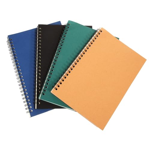 OSALADI 4 Stück Notizbuch aus Kraftpapier Teiliges Spiralbindung Vielseitig Einsetzbar für Tagebuch Notizen und Planungen Naturfarbe Schwarz Dunkelblau und Grün OSALADI 4 Stück Notizbuch aus Kraftpapier Teiliges Spiralbindung Vielseitig Einsetzbar für Tagebuch Notizen und Planungen Naturfarbe Schwarz Dunkelblau und Grün von OSALADI