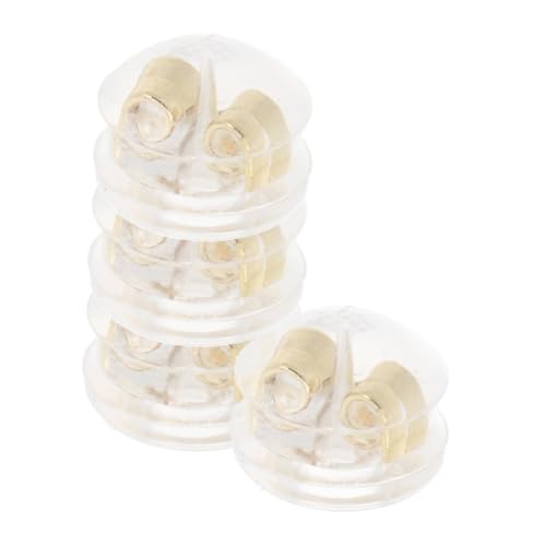 OSALADI 4 Stück Ohrring-zubehör Ohrring-rückseiten-stecker Die Ohrringe Sind Sicher Befestigt Silikon-ohrringrückseiten Für Ohrstecker Ohrring-stützrücken Ohrschutz Golden Kupfer OSALADI 4 Stück Ohrring-zubehör Ohrring-rückseiten-stecker Die Ohrringe Sind Sicher Befestigt Silikon-ohrringrückseiten Für Ohrstecker Ohrring-stützrücken Ohrschutz Golden Kupfer von OSALADI