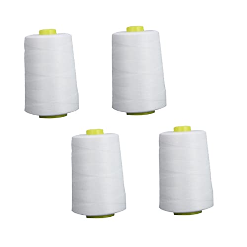 OSALADI 4 Stück Polyester Nähgarn Weiß für Hand und Maschinen Nähen für Quilten Basteln Dekoration und Tragetaschen Langlebig und OSALADI 4 Stück Polyester Nähgarn Weiß für Hand und Maschinen Nähen für Quilten Basteln Dekoration und Tragetaschen Langlebig und von OSALADI