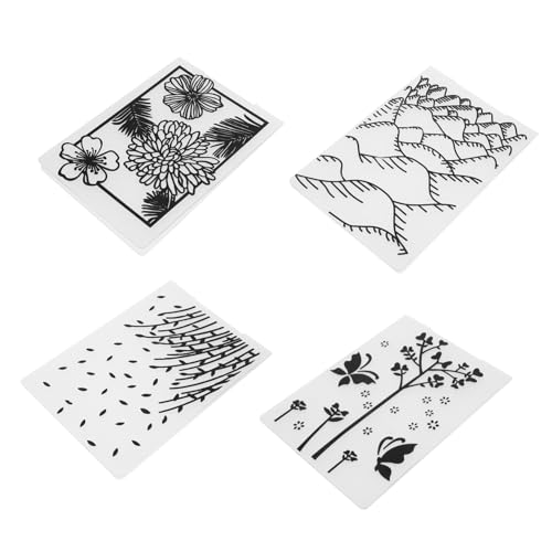 OSALADI 4 Stück Prägeform Sammelalbum Karte Sterben Blumen-prägefolder Ordner Schablone Prägen Schablonen Formen Scrapbooking -vorräte Prägeschablonen Vorlagen Für Heimwerker Plastik OSALADI 4 Stück Prägeform Sammelalbum Karte Sterben Blumen-prägefolder Ordner Schablone Prägen Schablonen Formen Scrapbooking -vorräte Prägeschablonen Vorlagen Für Heimwerker Plastik von OSALADI