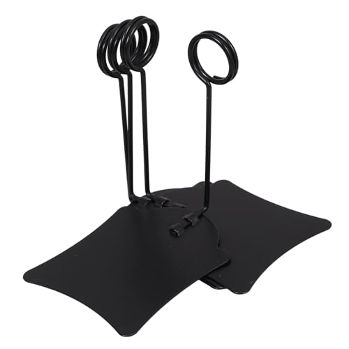 OSALADI 4 Stück Preisschild -clip Etikett Inhaber Clips Supermarkt Preisständer Aus Metall Warenhalter Schilderhalter Für Den Einzelhandel Tischmenühalter Eisen Black OSALADI 4 Stück Preisschild -clip Etikett Inhaber Clips Supermarkt Preisständer Aus Metall Warenhalter Schilderhalter Für Den Einzelhandel Tischmenühalter Eisen Black von OSALADI
