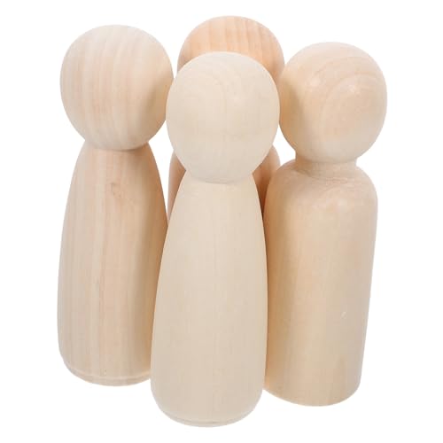 OSALADI 4 Stück Puppenspielzeug aus Holz Holzfiguren Holzdekoration unvollendetes Holzhandwerk dekorative Holzpflockfiguren Leute aus Holzpflock unfertige Peg -Leute Beige OSALADI 4 Stück Puppenspielzeug aus Holz Holzfiguren Holzdekoration unvollendetes Holzhandwerk dekorative Holzpflockfiguren Leute aus Holzpflock unfertige Peg -Leute Beige von OSALADI