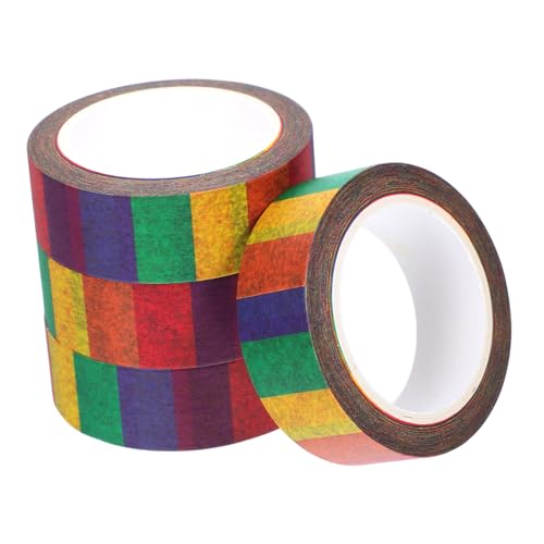OSALADI 4 Stück Regenbogen-washi-klebeband: Tagebuch-papier-abdeckband Für Scrapbooking, Planer, Dekoration, Diy-bastelprojekte, Klebestreifen Für Handschriftzeichnungen OSALADI 4 Stück Regenbogen-washi-klebeband: Tagebuch-papier-abdeckband Für Scrapbooking, Planer, Dekoration, Diy-bastelprojekte, Klebestreifen Für Handschriftzeichnungen von OSALADI