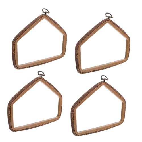 OSALADI 4 Stück Retro-stickrahmen Hausform Holzoptik Ringe Stabiles DIY Kreuzstich Zubehör für Kreative Handarbeit Wanddeko Wohnzimmer und Arbeitszimmer OSALADI 4 Stück Retro-stickrahmen Hausform Holzoptik Ringe Stabiles DIY Kreuzstich Zubehör für Kreative Handarbeit Wanddeko Wohnzimmer und Arbeitszimmer von OSALADI