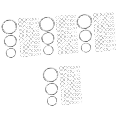 OSALADI 4 Stück Silber Sprungringe für Schmuckherstellung Diy Armbänder und Bastelprojekte von OSALADI